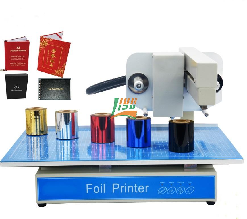 2019 Latest Flatbed Digital Aluminium Hot Gold Foil Stamping Printer Automatic Printing Machine for Invitation, Letterr, Book Cover, Menu, Calendar 