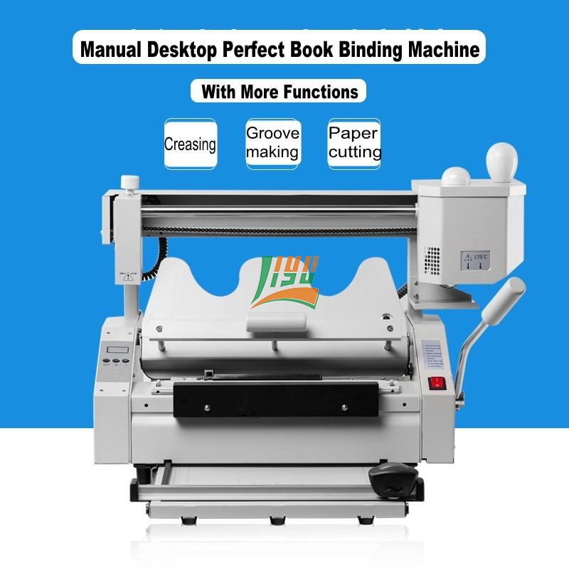 Heavy Duty Multi-Function Desktop Glue Book/Photobook Binder Binding Machine Cutter 