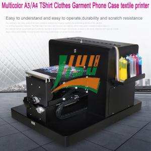 Multicolor A3/A4 UV Flatbed Printer DTG Printer T-Shirt Printer Printing Dark Light Color Flatbed Printer for Tshirt Clothes Garment Phone Case Textile Printer
